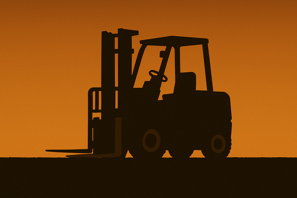 Forklift handling materials